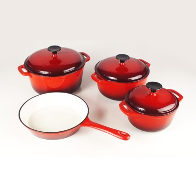 Enamel cast iron cookware dia made with logo service