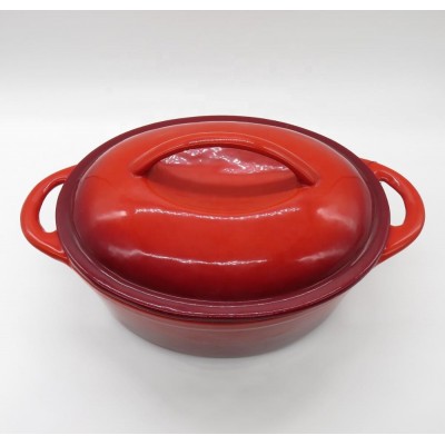 Enamel Cast Iron Oval casserole with prop65